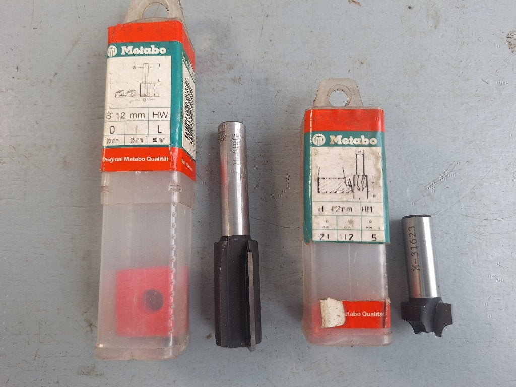 2x Metabo HM groeffrees schacht 12mm, Doe-het-zelf en Verbouw, Ophalen of Verzenden, Nieuw
