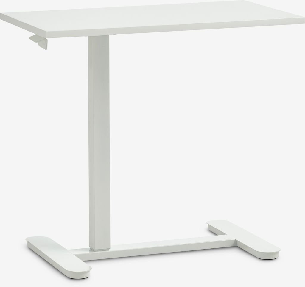 JYSK LUNDTOFT verstelbaar bureau - Wit, Ophalen, Zit-sta bureau, Scandinavisch, Spaanplaat of MDF