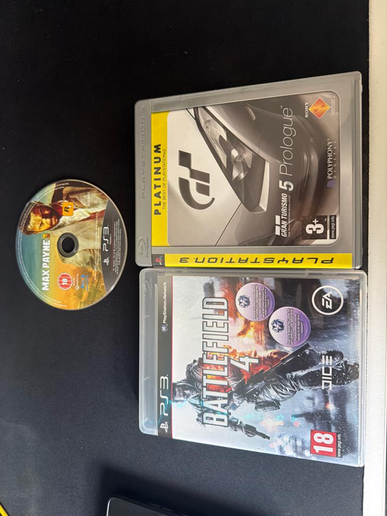 PS3 Games: Battlefield 4, Gran Turismo 5, Max Payne 3, Online, Gebruikt, Vanaf 18 jaar, Shooter