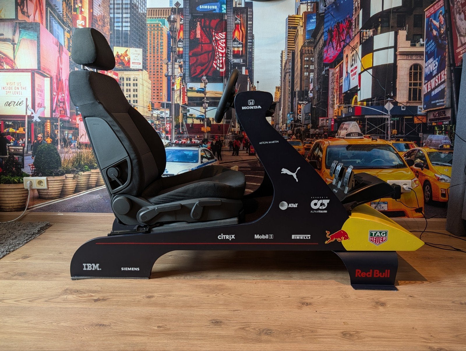 Red Bull F1 Raceseat met Logitech G29 racestuur en pedalen, Ophalen, Gebruikt, Playseat of Racestoel