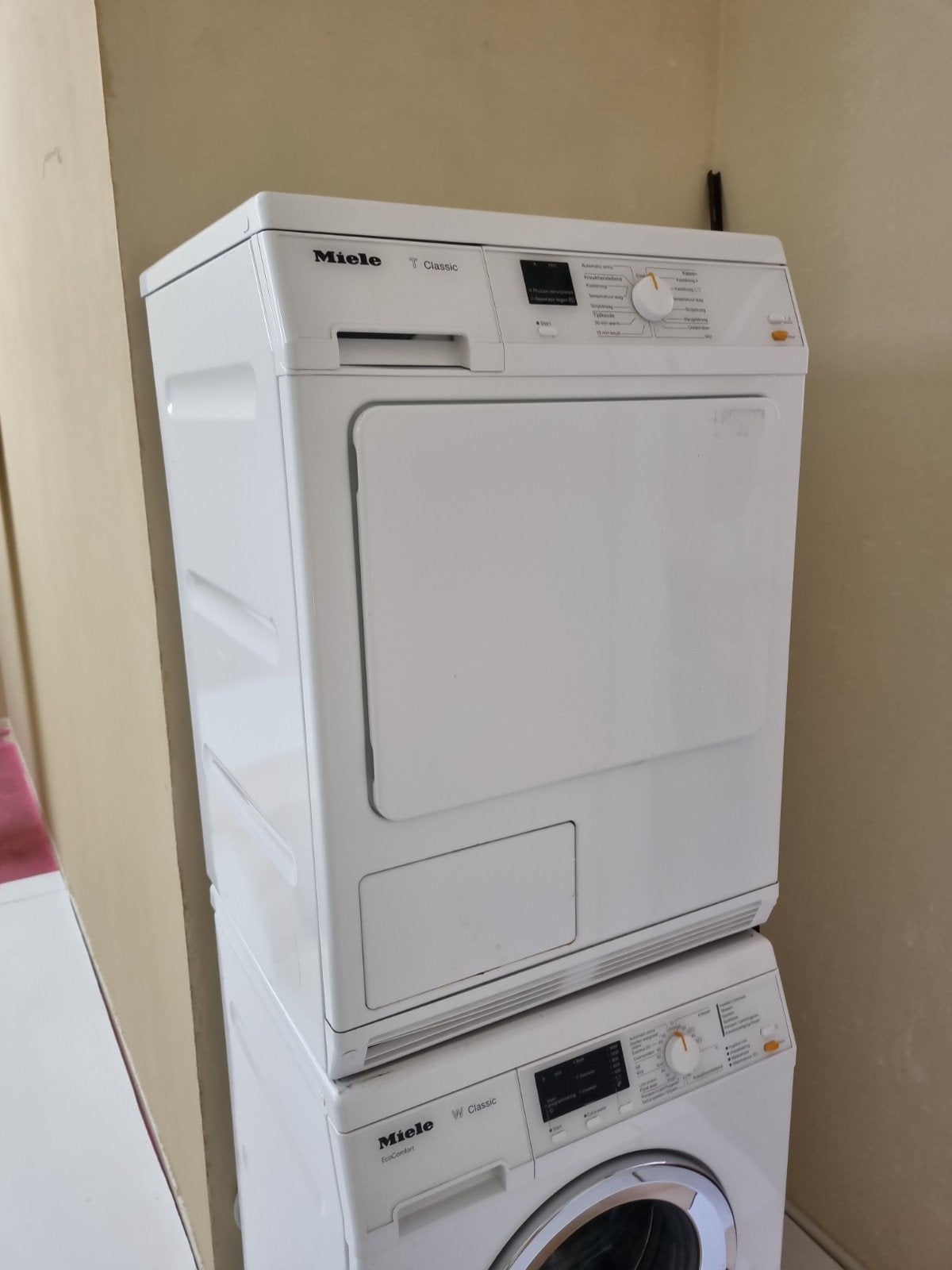 Miele droger, 4 tot 6 kg, Ophalen, Refurbished, Minder dan 85 cm
