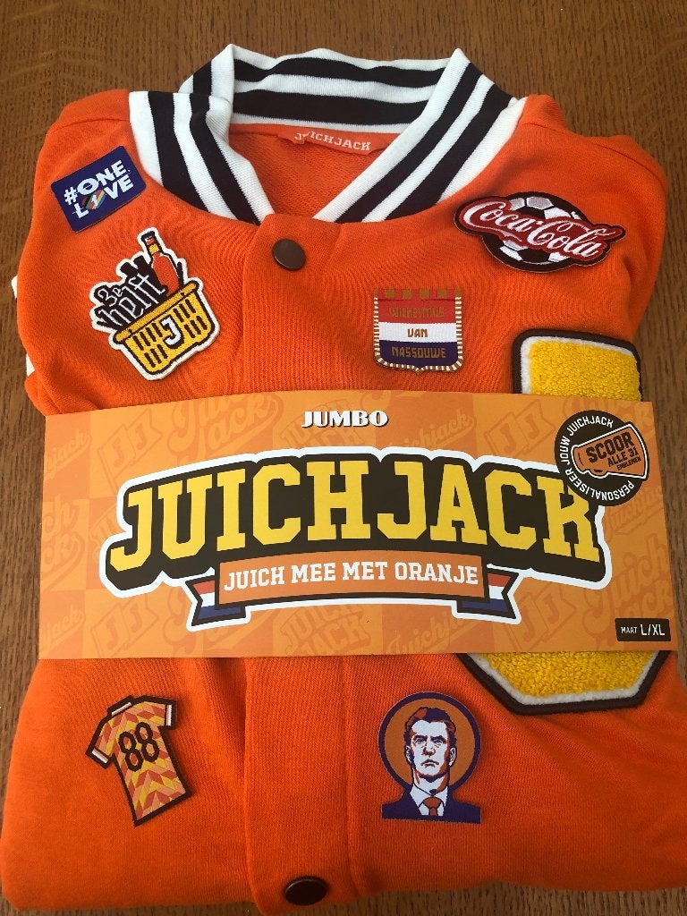 WK Juichjack met emblemen l/xl, Jumbo, Ophalen of Verzenden