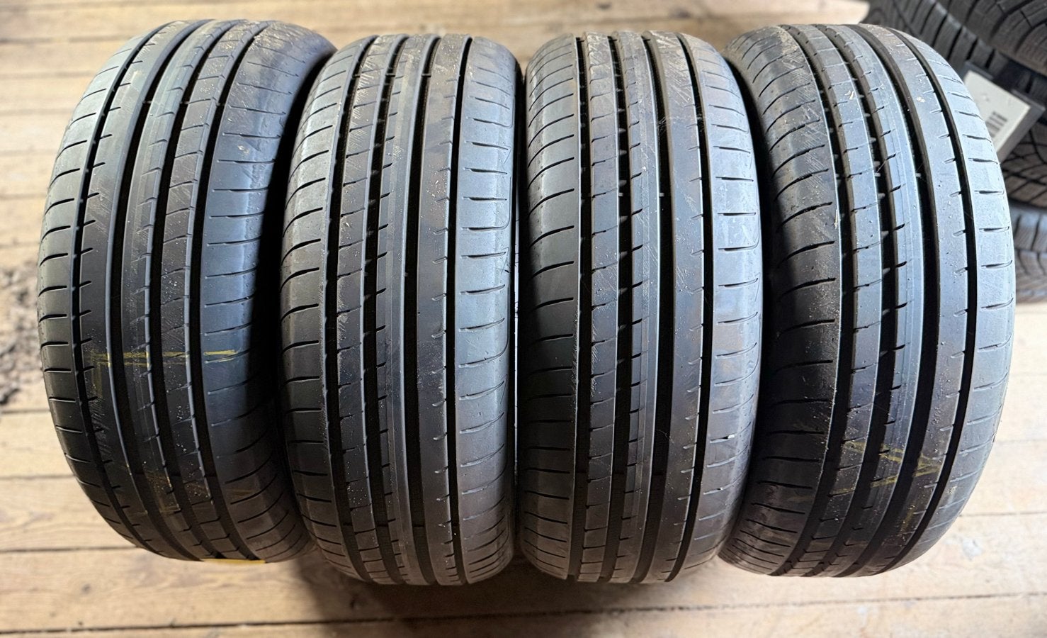 Set Goodyear Eagle F1 Zomerbanden 225/45 R19 (2021), 19 inch, Gebruikt, Ophalen of Verzenden, Band(en)