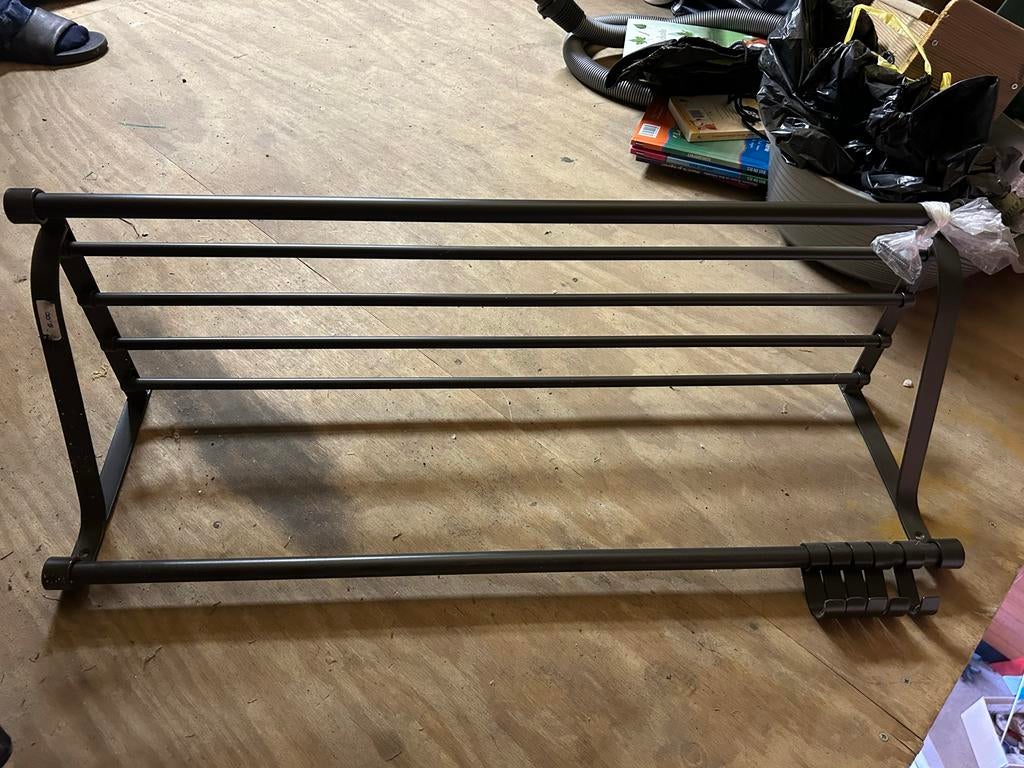 Metalen wandkapstok met 5 haken, Gebruikt, Minder dan 100 cm, Metaal, Ophalen