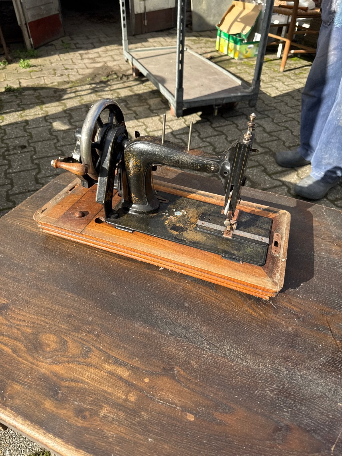 Werkende Kayser naaimachine - moet gesmeerd worden, Antiek en Kunst, Ophalen
