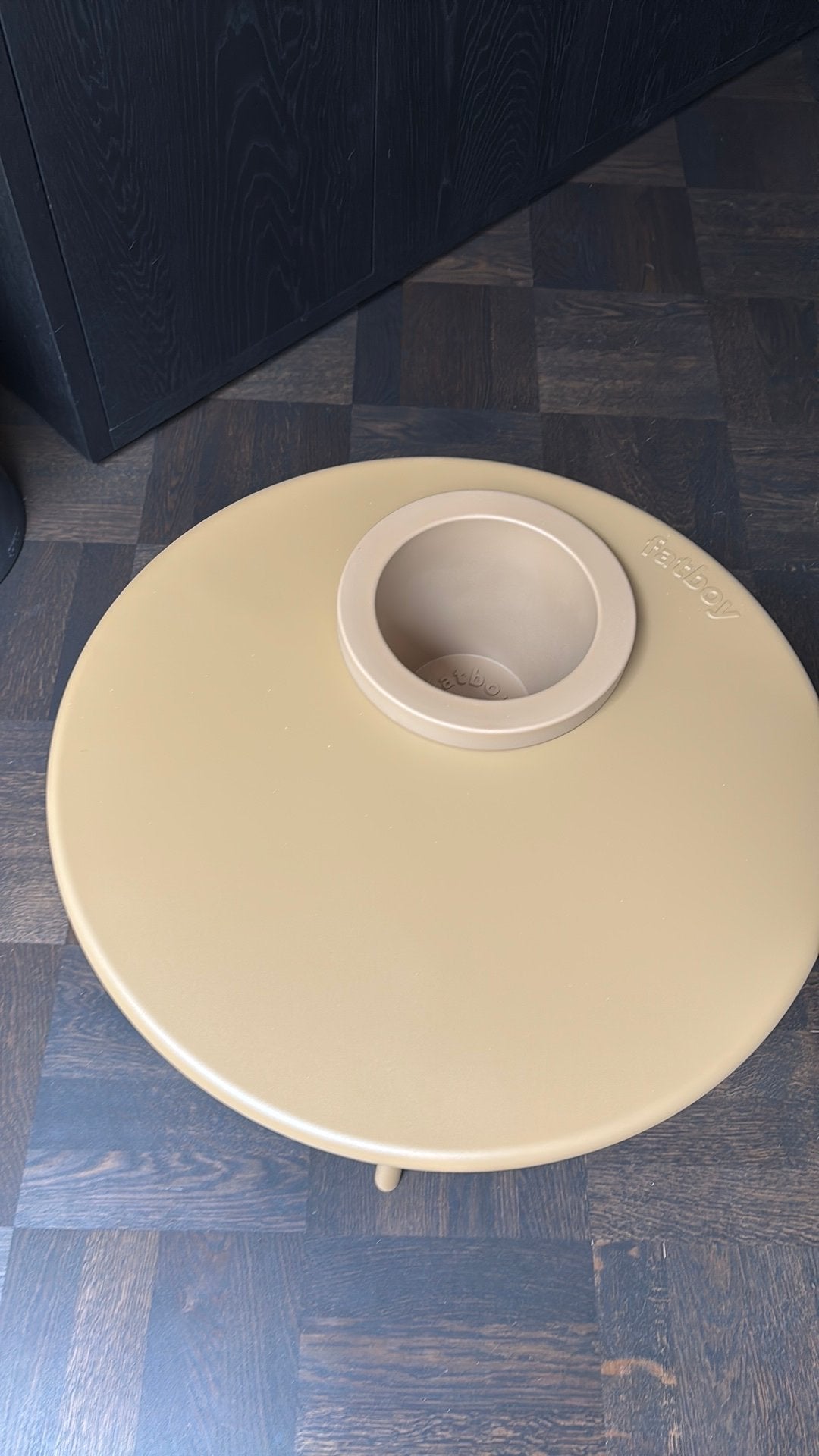 Fatbot bijzettafel Bakkes mochaccino, Ophalen, Nieuw, Rond, Metaal