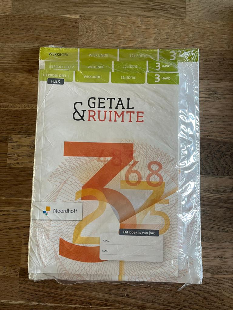 Nieuw pakket wiskundeboeken Getal & Ruimte 3 HAVO, Boeken, Schoolboeken, Wiskunde A, Ophalen of Verzenden, Noordhoff Uitgevers