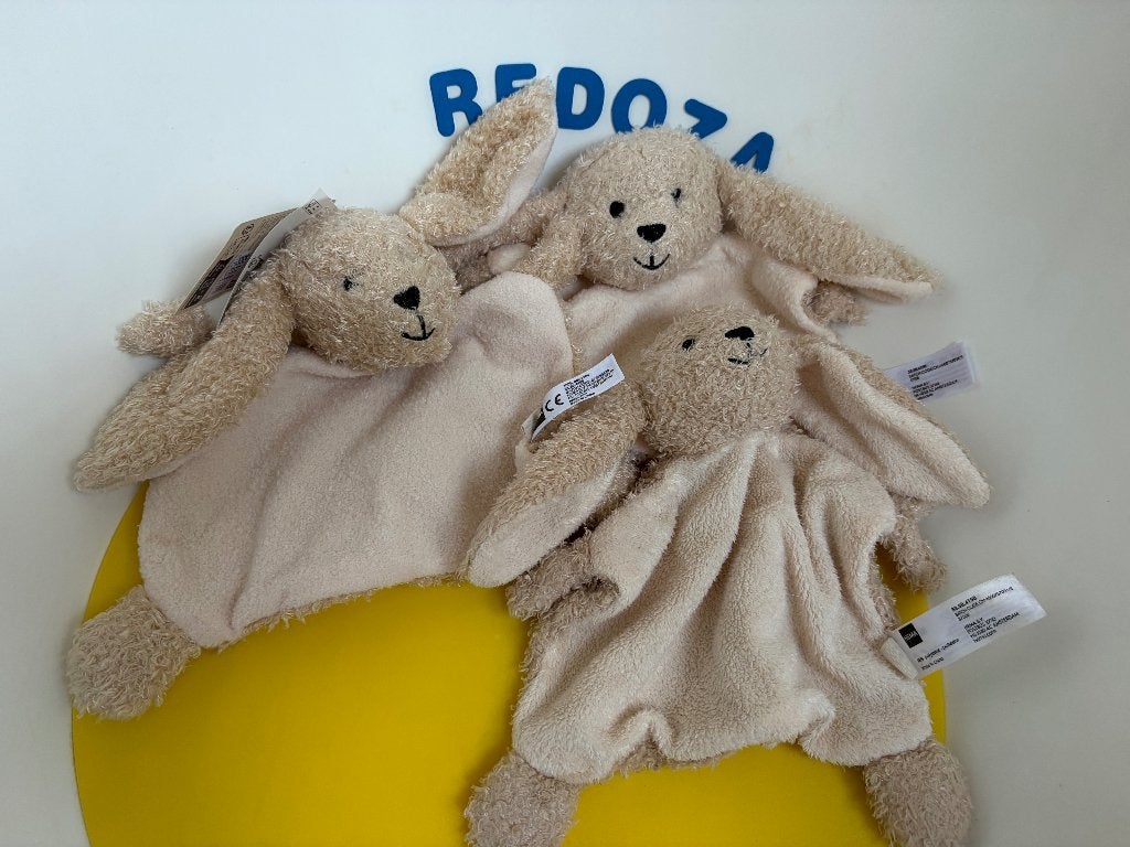 K3130 hema doekje konijn 3x, Ophalen of Verzenden, Zo goed als nieuw, Overige typen