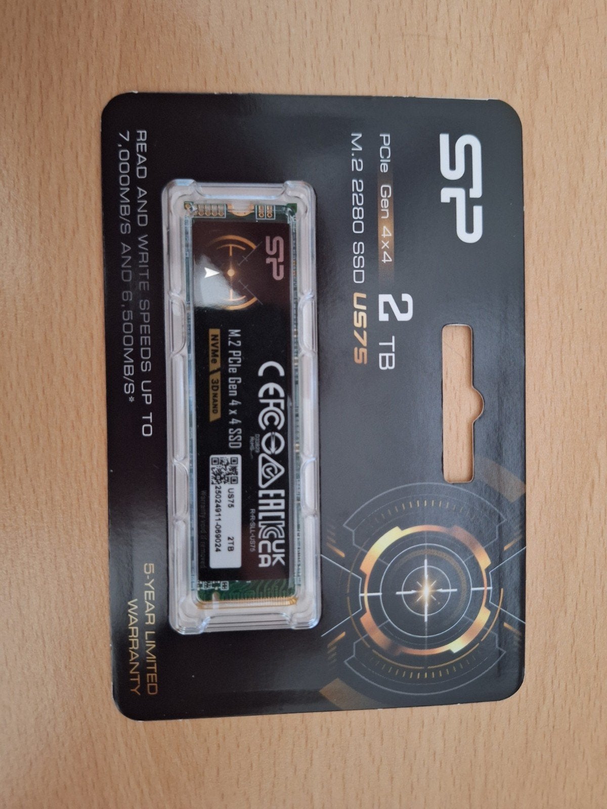 Silicon Power 2TB NVMe SSD US75 PCIe Gen 4x4, Computers en Software, Harde schijven, Intern, 2TB, Server, Nieuw
