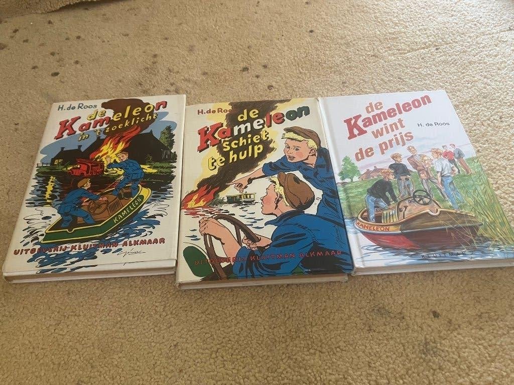4 boeken De Kameleon reeks oude druk keurige staat, Ophalen of Verzenden, Gelezen, Fictie