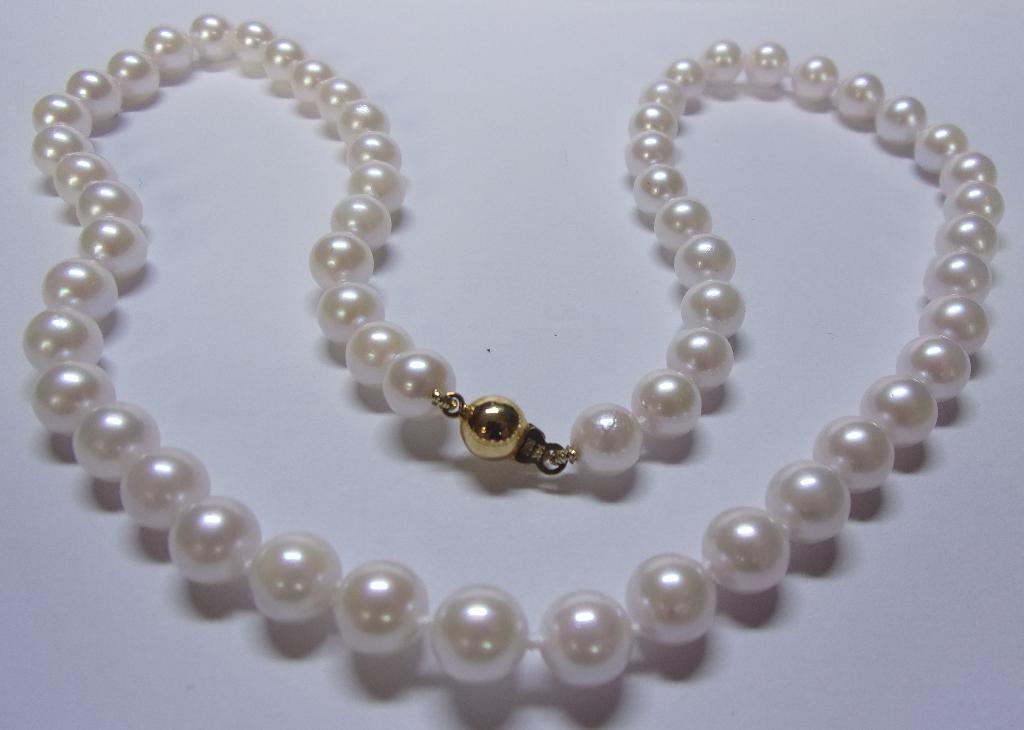 Nieuw 14 Karaat Gouden Ketting met Topkwaliteit Parels, Verzenden, Wit, Nieuw, Met edelsteen