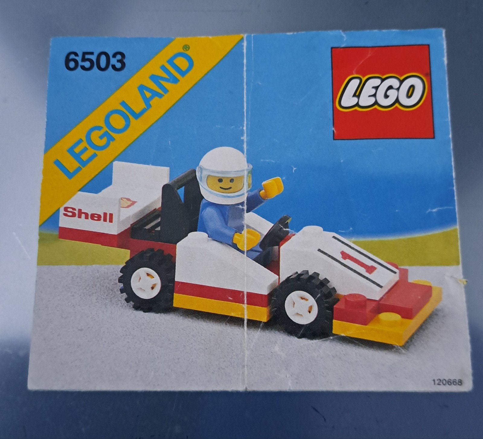 Lego Legoland 6503 Raceauto compleet met boekje, Ophalen, Gebruikt, Lego, Compleet