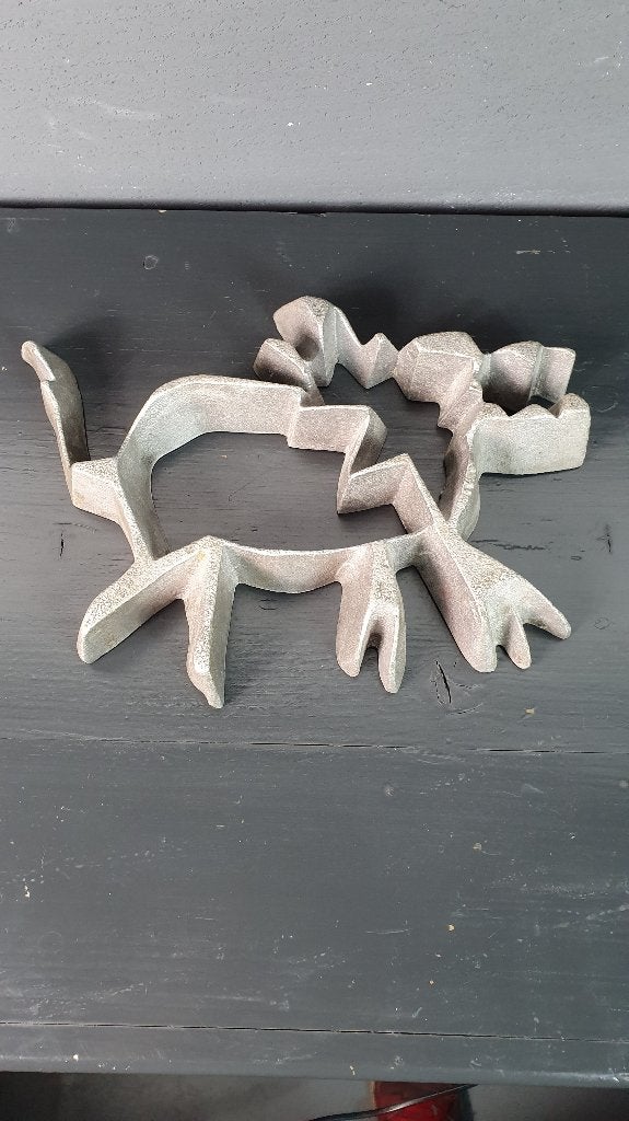 Aluminium onderzetter Hond groot, Teun Kees Design. 7A11, Tweedehands verkoop, Tweedehands verkoop, Gebruikt, Ophalen of Verzenden