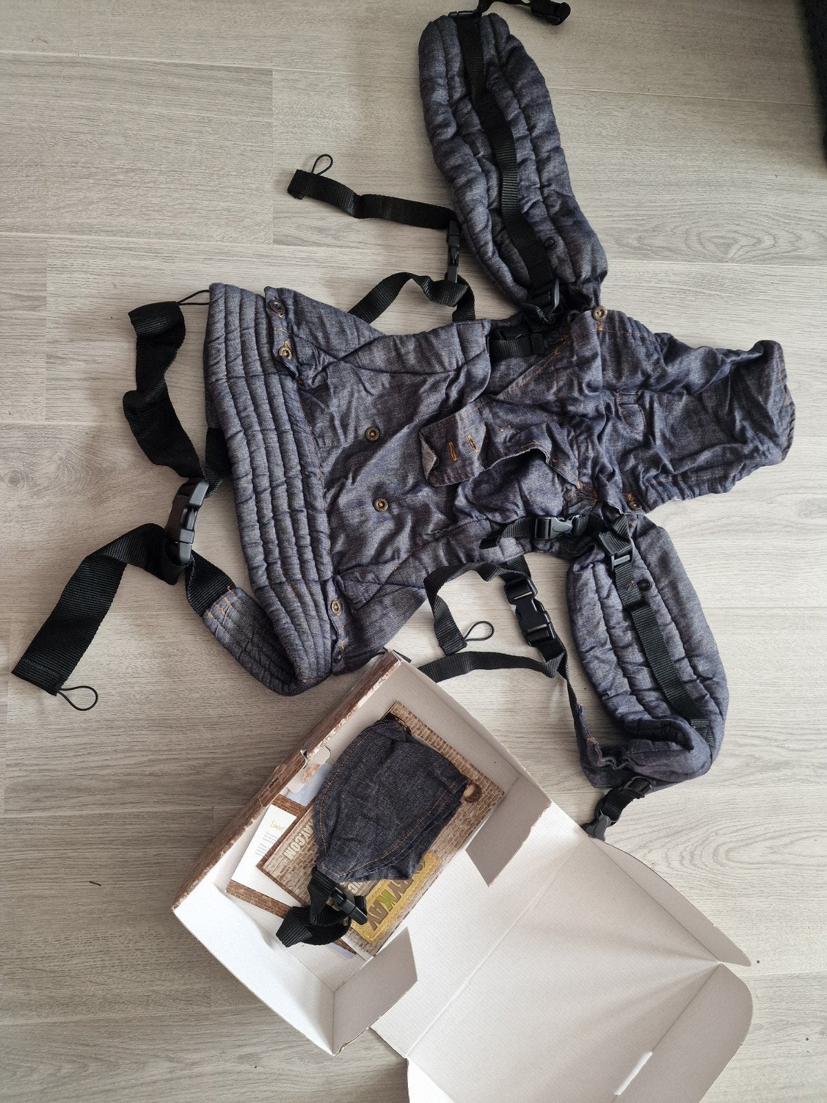 Bykay SSC Deluxe Draagzak Denim - Zo goed als nieuw, Ophalen, Zo goed als nieuw, Draagzak, Overige merken