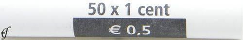 50x 1 Eurocent Nederland 2005 in Muntrol - Niet Blind - UNC, Verzenden, Overige landen, 1 cent, Losse munt