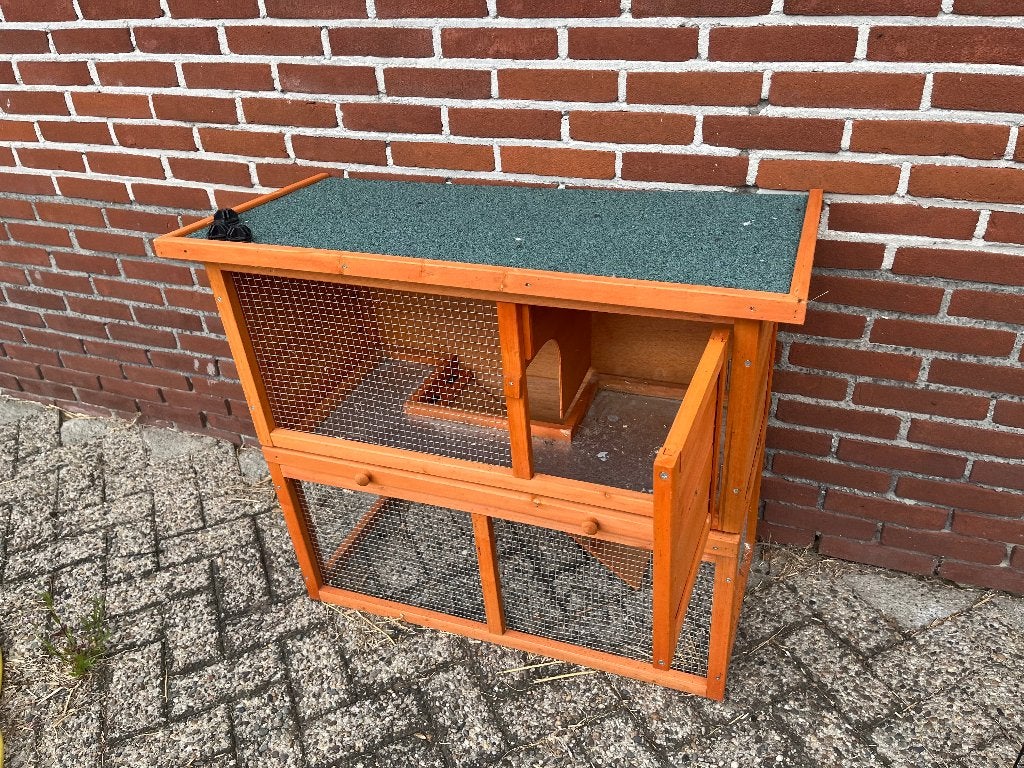 Konijnenhok, Dieren en Toebehoren, Ophalen, Gebruikt, 90 cm of meer, Konijn