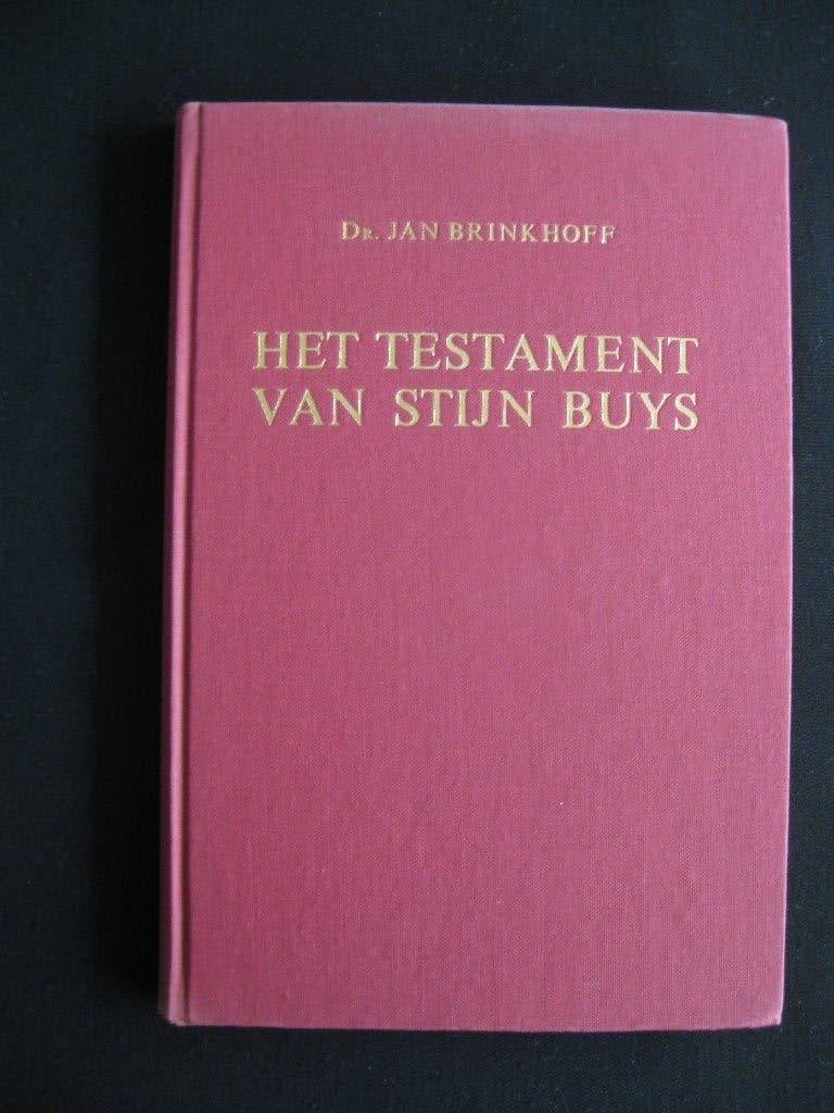 J.Brinkhoff, Het testament van Stijn Buys., Ophalen of Verzenden, Gelezen