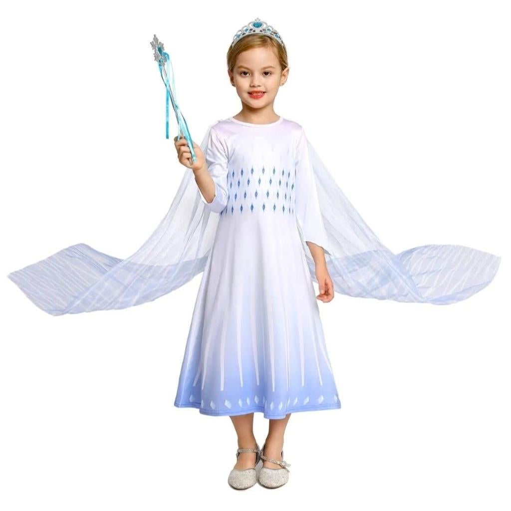 Kado Tip! Maat 104-110 Lieve en Mooie Elsa Prinsessenjurk, Kinderen en Baby's, Carnavalskleding en Verkleedspullen, Ophalen of Verzenden