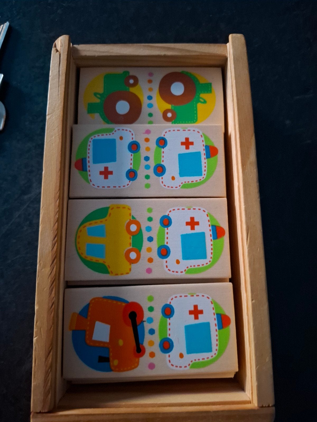 houten domino, Ophalen of Verzenden