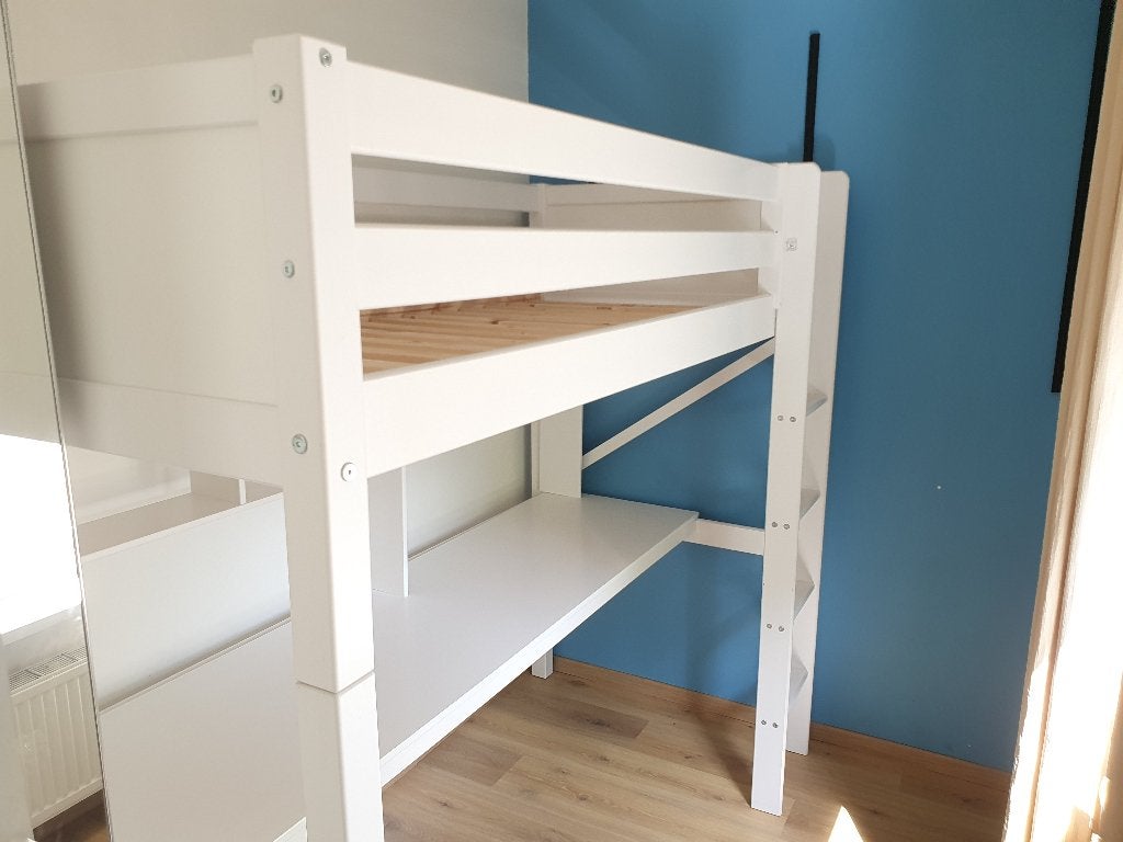 Hoogslaper Flexa4dreams 200x90, wit, Ophalen, Gebruikt, Hoogslaper