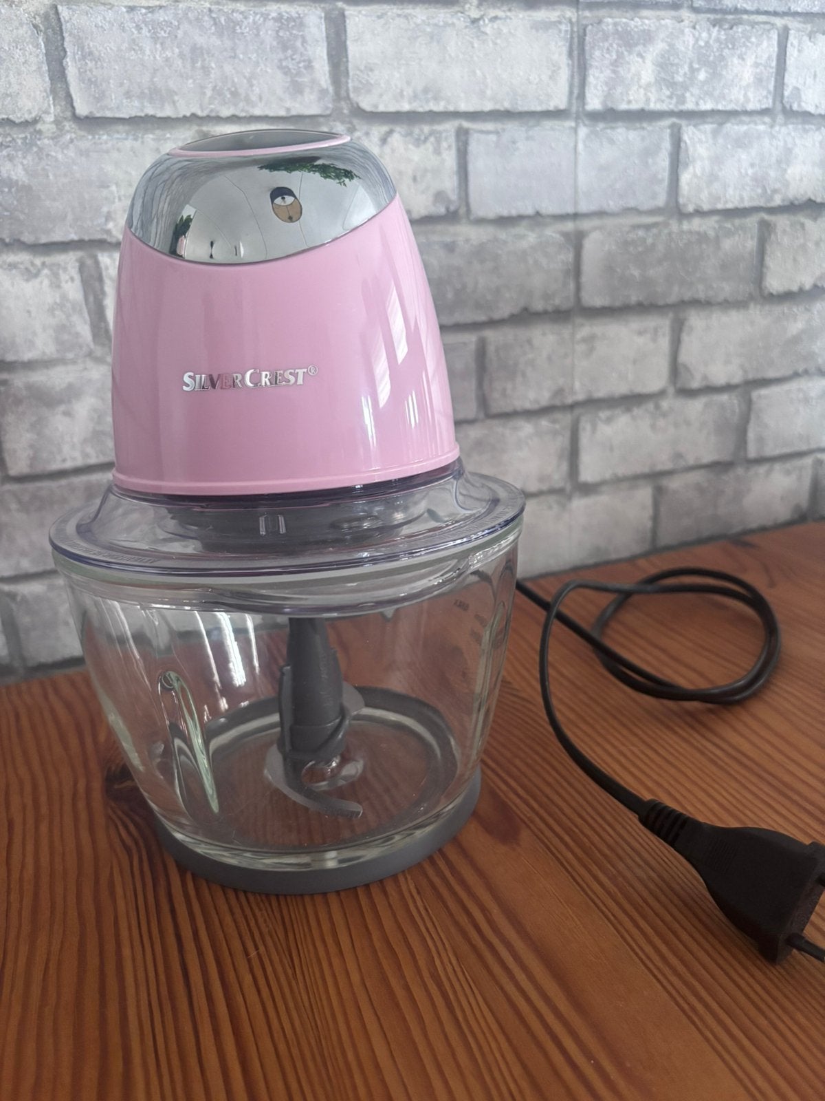 Roze hakmolen / groente snijder silver crest, keukenmachine, Minder dan 1 liter, Ophalen, Nieuw, 2 snelheden