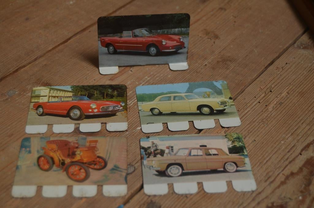 Metalen auto plaatjes Coop, Verzamelen, Automerken, Motoren en Formule 1, Ophalen, Gebruikt, Auto's