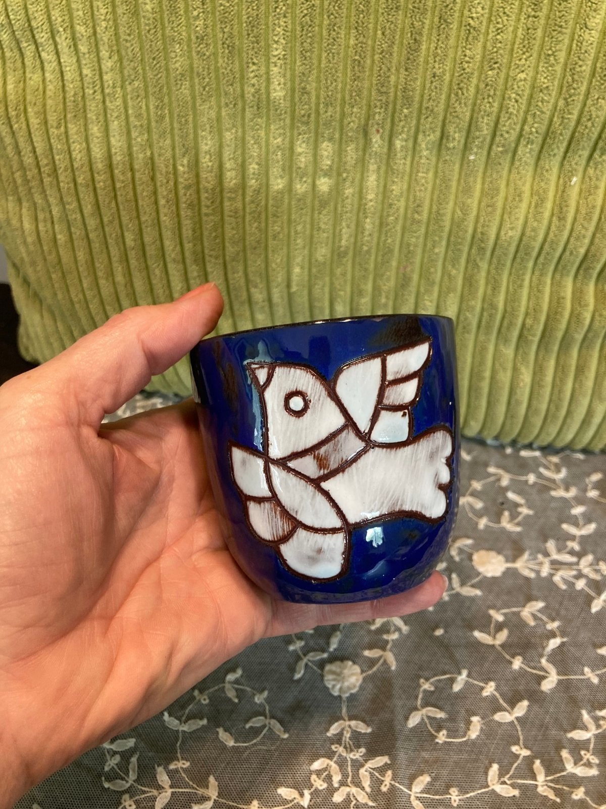 Klein bloempotje Potters (310526), Rond, Ophalen of Verzenden, Zo goed als nieuw, Aardewerk