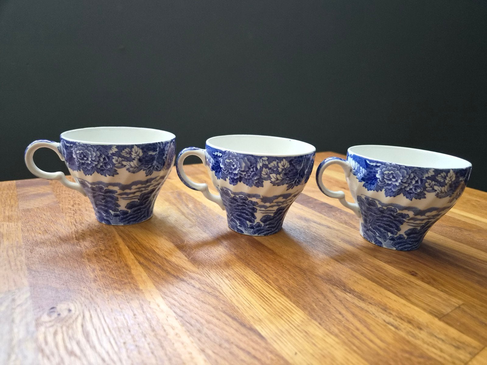 Set van 3 Woods Ware English Scenery kopjes, Ophalen of Verzenden