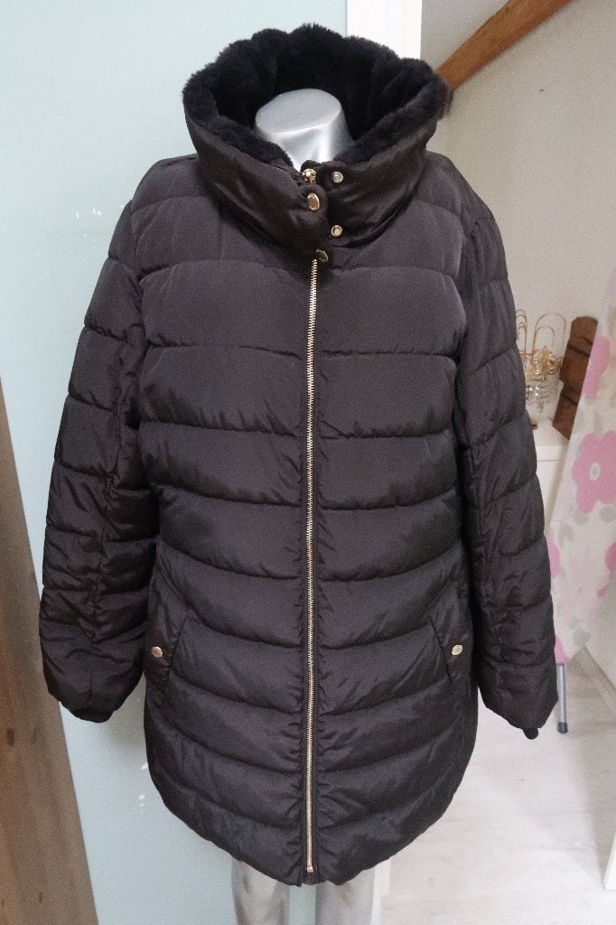 Only mooie warme gewateerde jas met losse capuchion xxl, Only, Zwart, Maat 46/48 (XL) of groter, Ophalen of Verzenden