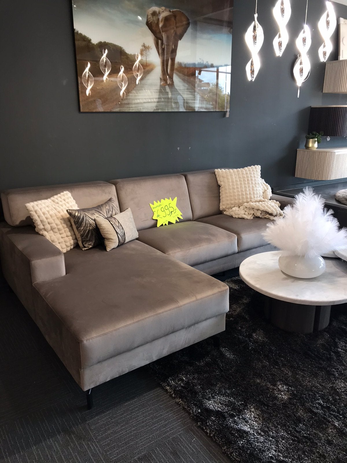 Showroom banken weg=weg, Huis en Inrichting, Banken | Sofa's en Chaises Longues, Ophalen of Verzenden, Nieuw, 75 tot 100 cm