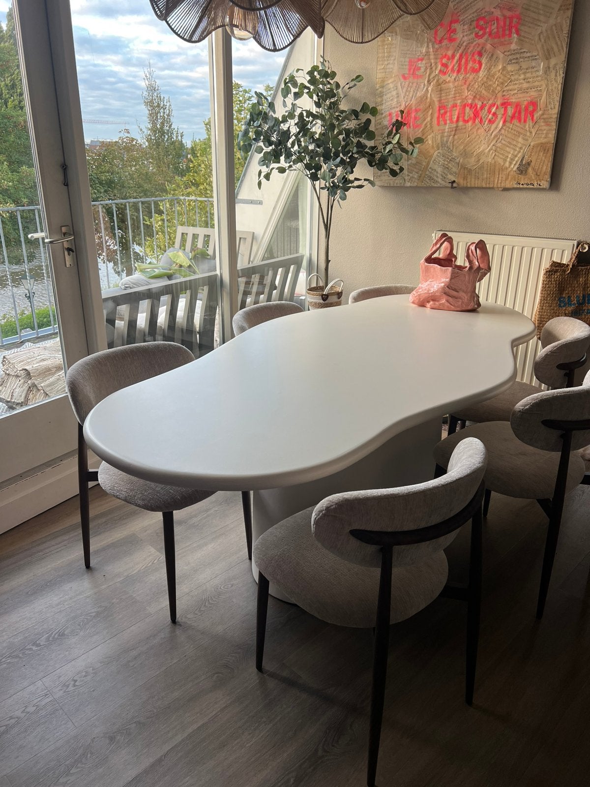 Japandi eettafel, Ophalen, Zo goed als nieuw, Overige vormen