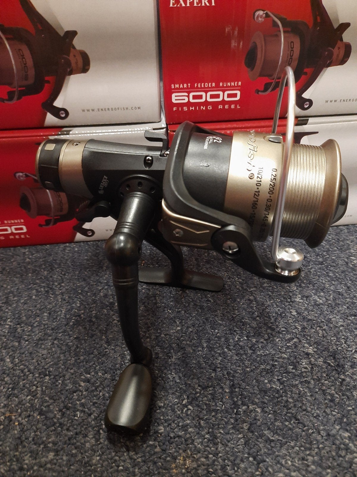 partij van 5 Carp Expert 6000 vrijloopmolens, Molen, Carp expert, Nieuw, Ophalen of Verzenden