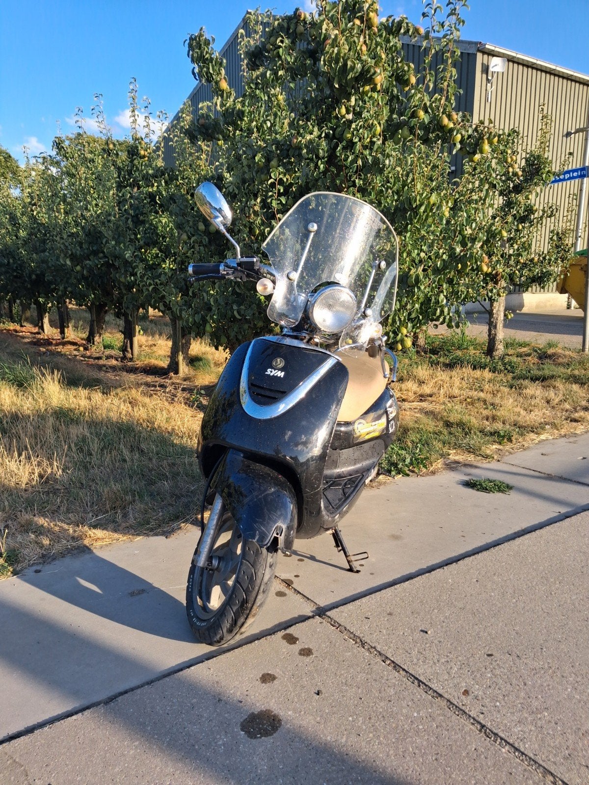 Sym Mio Scooter - Zwart, Ophalen, Gebruikt, Benzine, Mio
