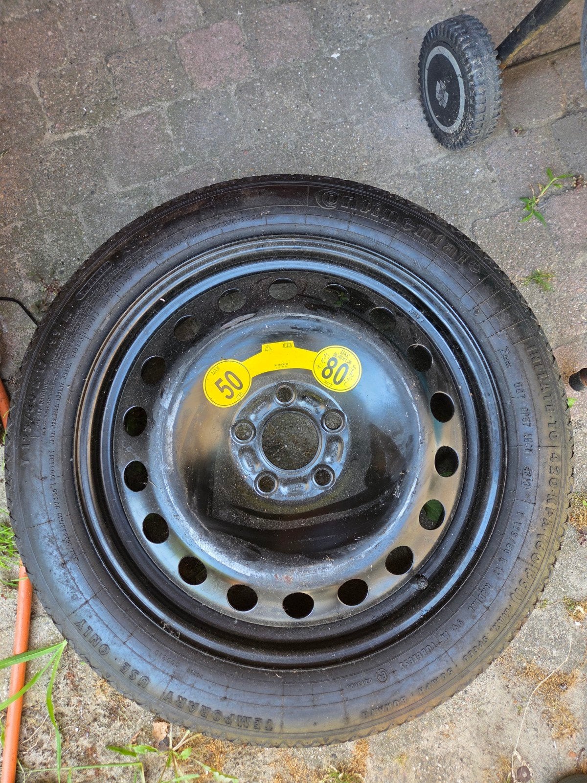 Reservewiel / Thuiskomer 125/80 R17
Volvo etc. Steek 5x108, Auto-onderdelen, Overige, Banden en Velgen, Nieuw, 17 inch