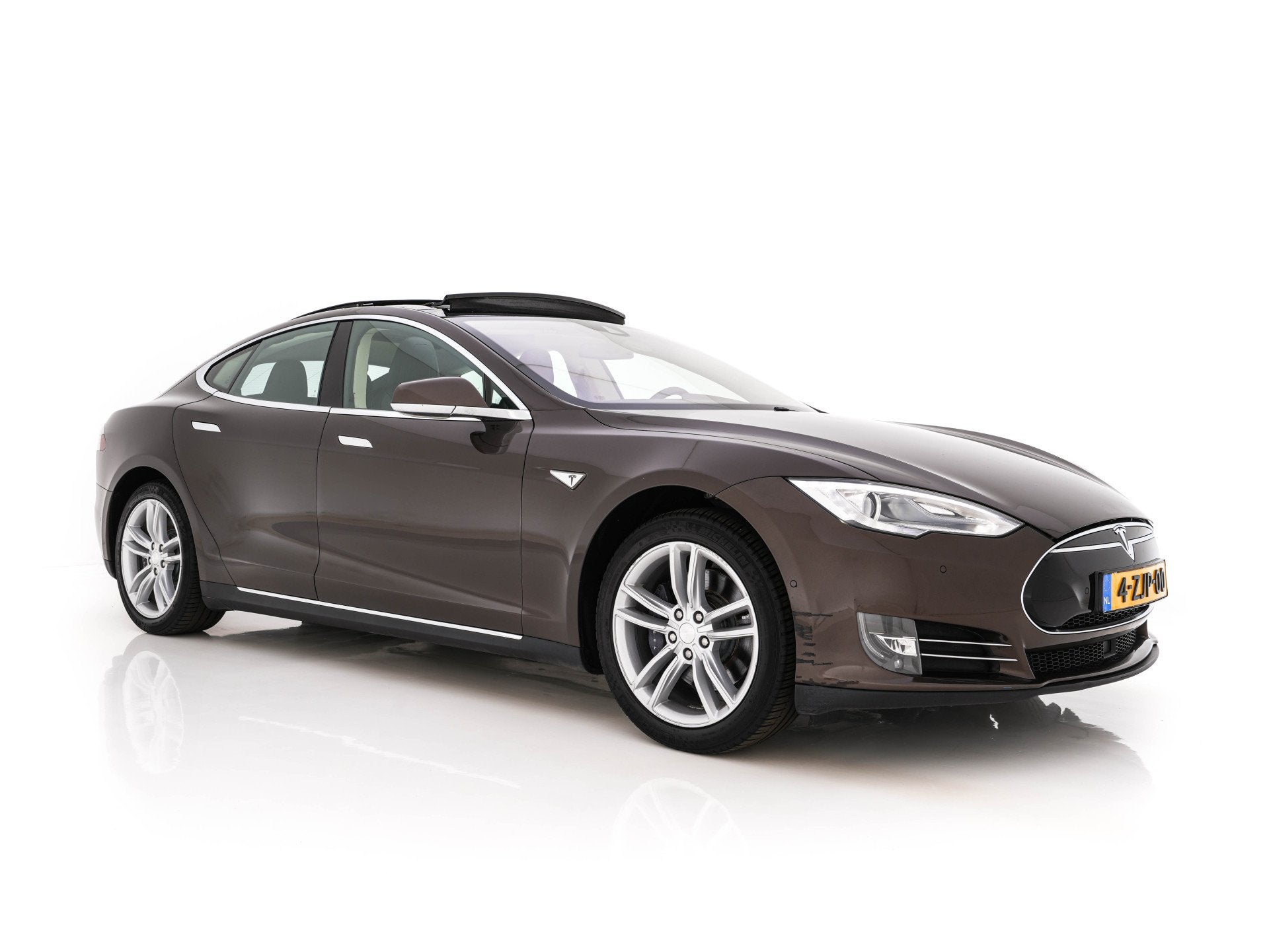 Tesla Model S 85 Base [3-Fase-11kW] {SoH-85%} *PANO | AUTO-P, Auto's, Tesla, 390 km, Achterwielaandrijving, Gebruikt, Zwart