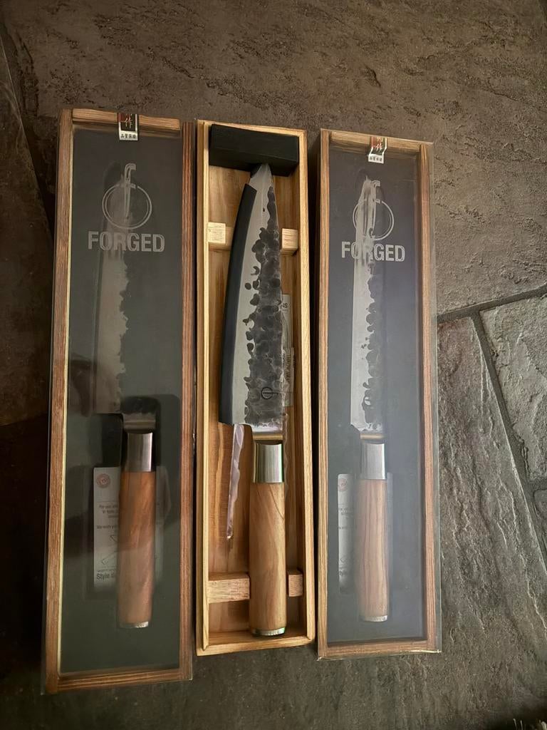 Forged 3 messen, Huis en Inrichting, Keuken | Bestek, Ophalen of Verzenden, Nieuw, Rvs of Chroom