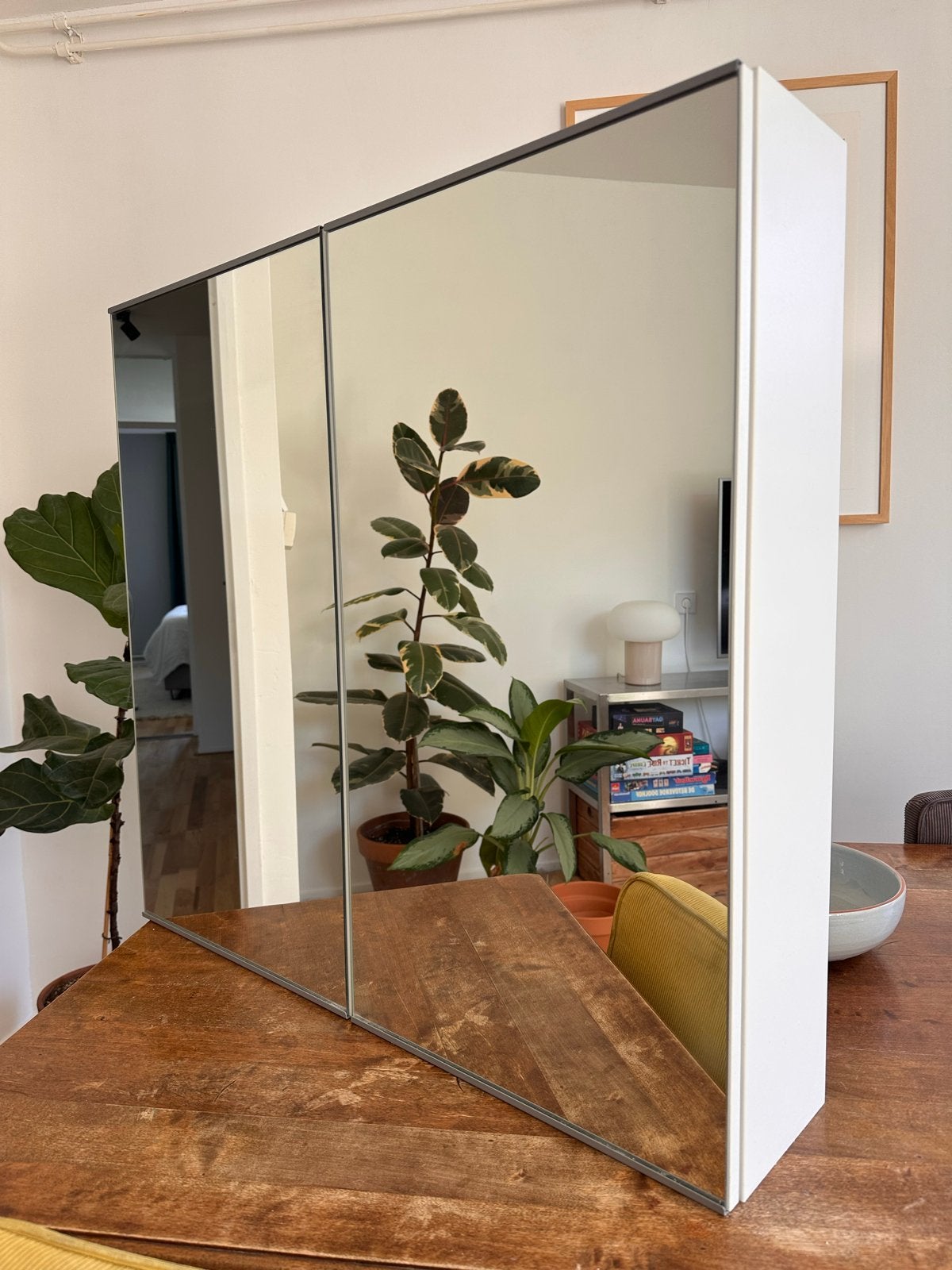 IKEA Badkamerkastje met spiegeldeuren, Minder dan 50 cm, Spiegelkast, Ophalen of Verzenden, Zo goed als nieuw