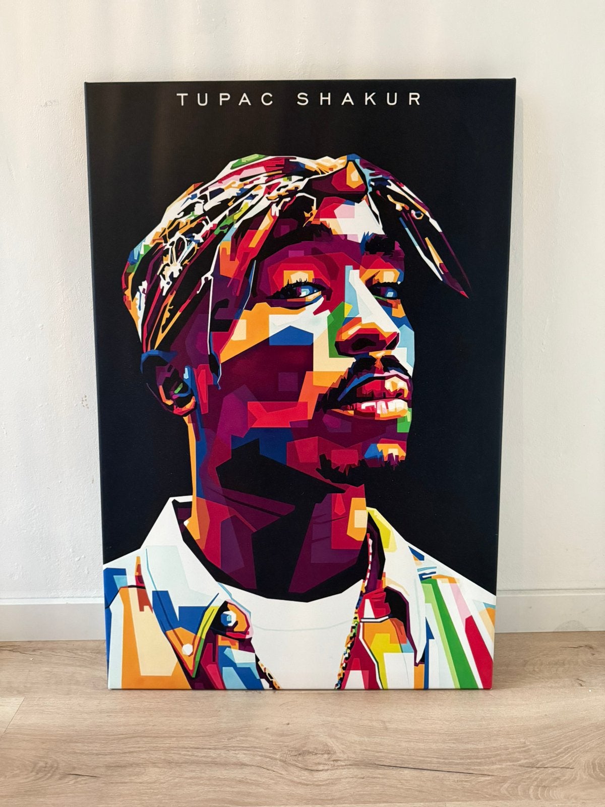 Canvas schilderij Tupac Shakur / Mike Tyson, Ophalen of Verzenden