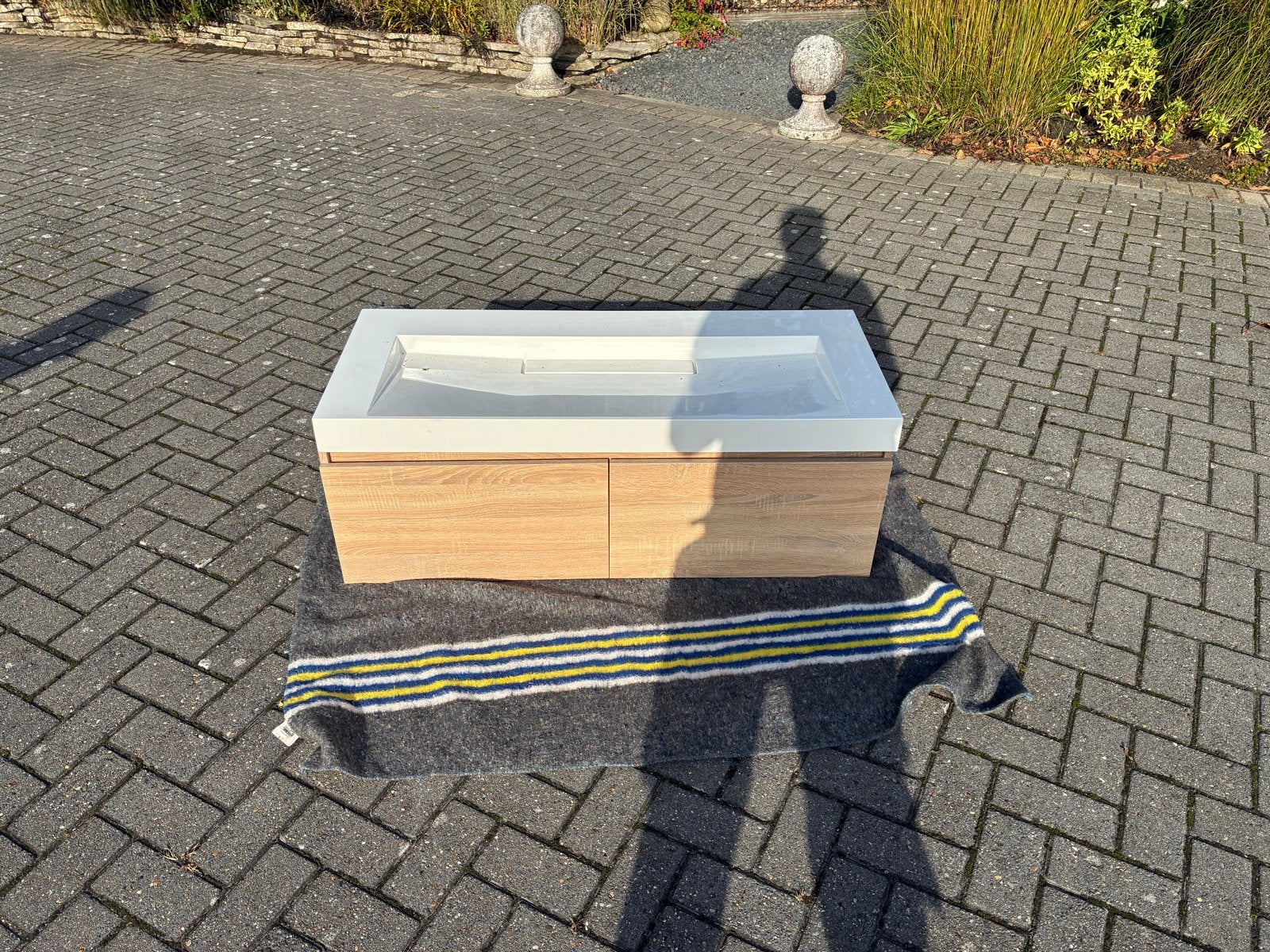 Wastafelmeubel met lades en wasbak - Zo goed als nieuw, Ophalen, 50 tot 100 cm, Zo goed als nieuw, Minder dan 100 cm