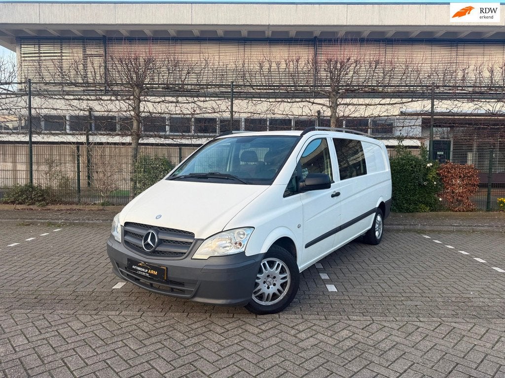 Mercedes-Benz Vito 113 CDI 343 DUBBEL CABINE MARGE AUTOMAAT, Auto's, Bestelauto's, Gebruikt, 4 cilinders, Traction-control, Wit
