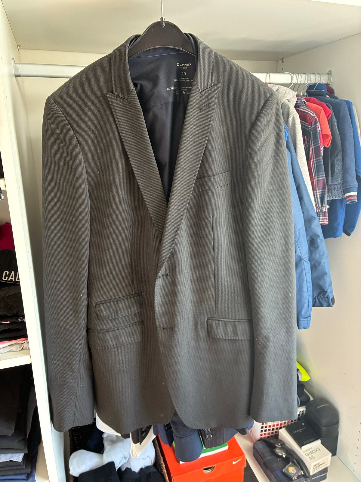 Stijlvol Colbert, Kleding | Heren, Kostuums en Colberts, Ophalen, Zo goed als nieuw, Maat 52/54 (L), Zwart