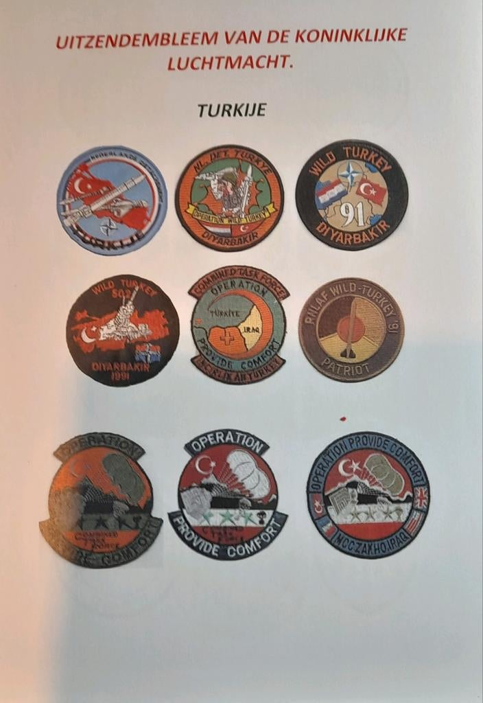 Overzicht uitzendemblemen van de luchtmacht, Ophalen of Verzenden, Luchtmacht, Nederland, Boek of Tijdschrift