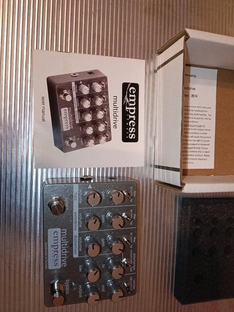 Empress effects multidrive, Muziek en Instrumenten, Ophalen of Verzenden, Gebruikt, Distortion, Overdrive of Fuzz