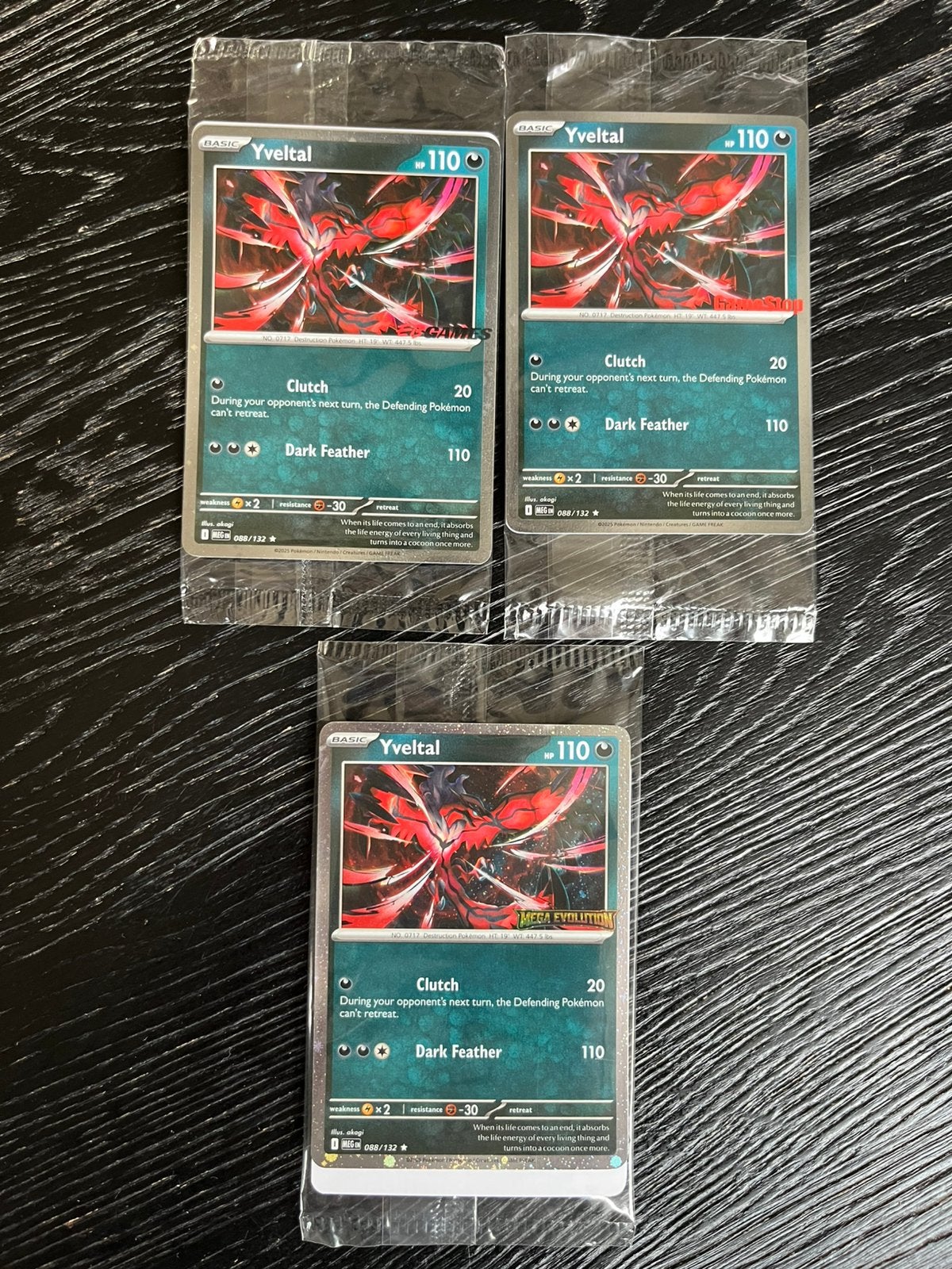 Set Yveltal 088 EB Games, Gamestop en Mega stamp promo’s, Ophalen, Zo goed als nieuw