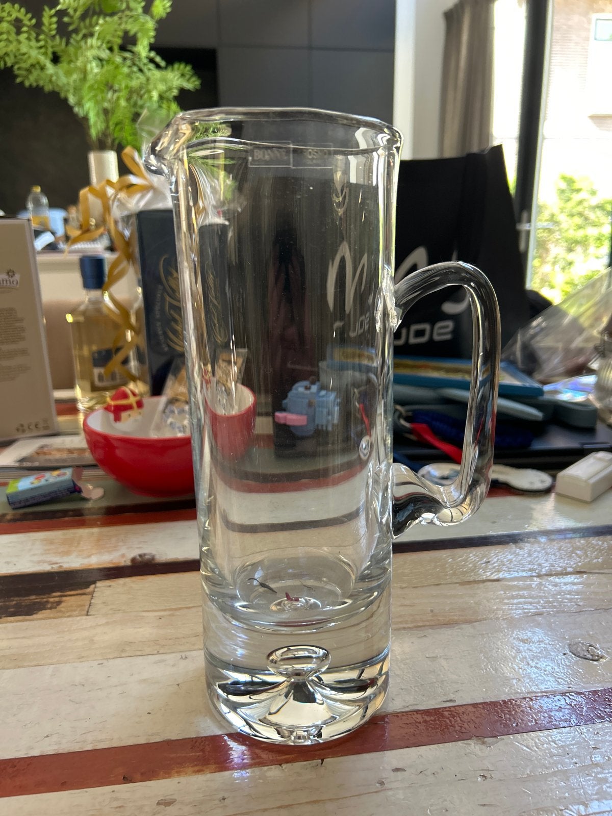Krosno Bonny waterkaraf in perfecte staat, Overige kleuren, Ophalen of Verzenden, Minder dan 50 cm, Glas