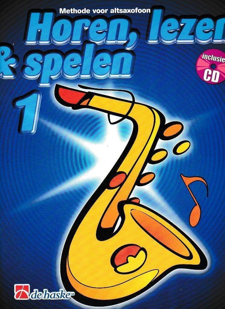 Horen Lezen Altsaxofoon met Cd deel 1, Gebruikt, Verzenden, Overige genres, Saxofoon