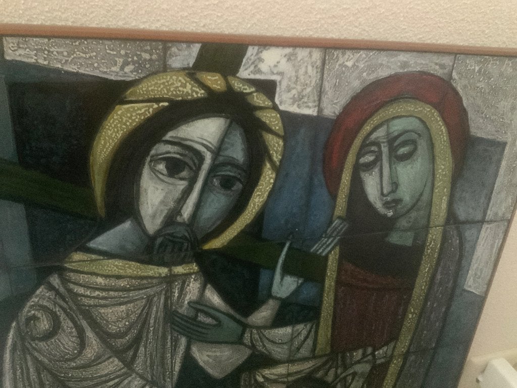 Te koop een tegeltableau OPALINE  van firma Flos uit Steyl, Ophalen of Verzenden
