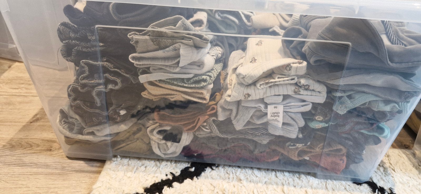 Krat babykleding jongen maat 56, Kinderen en Baby's, Babykleding | Maat 56, Ophalen, Gebruikt, Jongetje, Setje