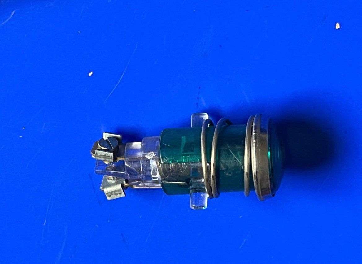 Vintage controle lamp groen oldtimer (nsu?), Ophalen of Verzenden, Motoren