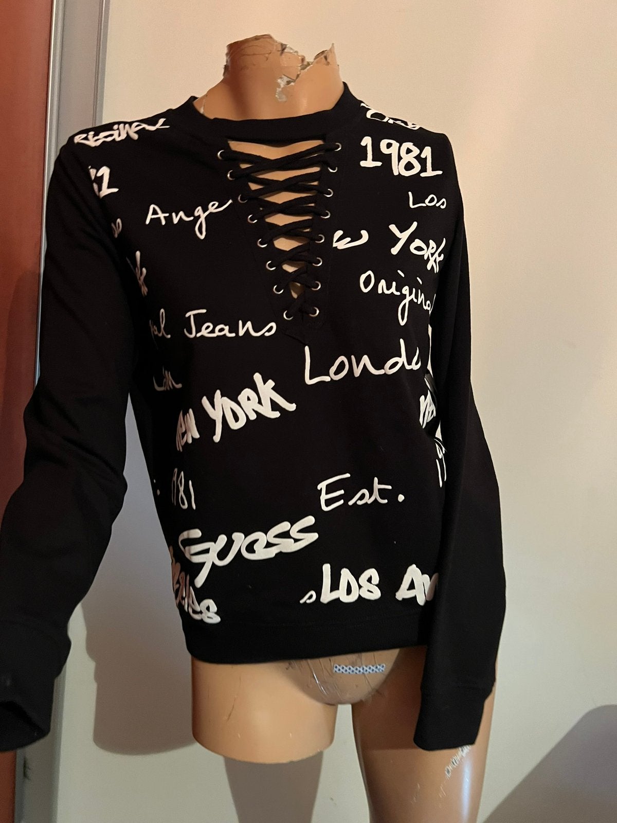 GUESS sweater maat S origineel ZGAN, G, Zwart, G, Ophalen of Verzenden